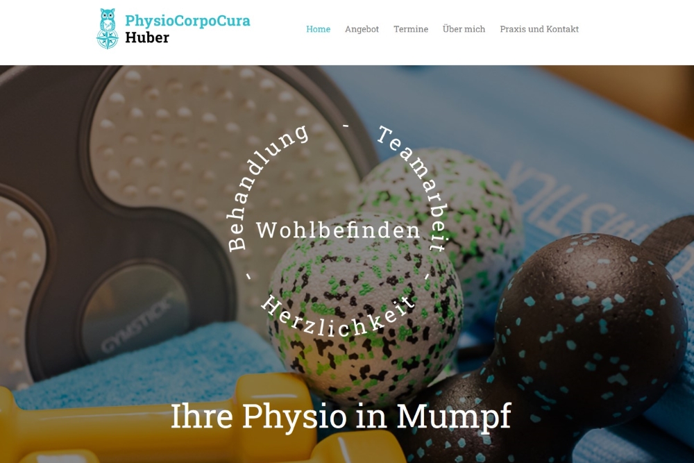 Screenshot PhysioCorpoCura